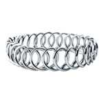 Inox Steel Bangle - Overlapping Circles - BR7991